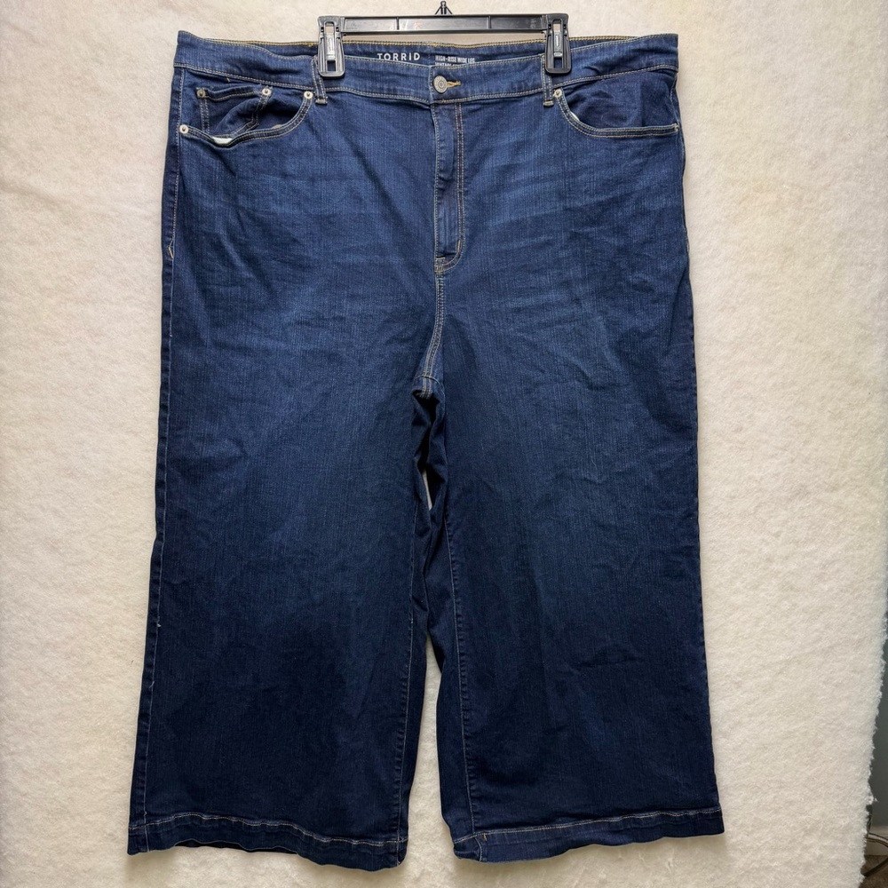 Torrid High Rise Wide Leg Vintage Stretch Jeans Womens 28S Plus